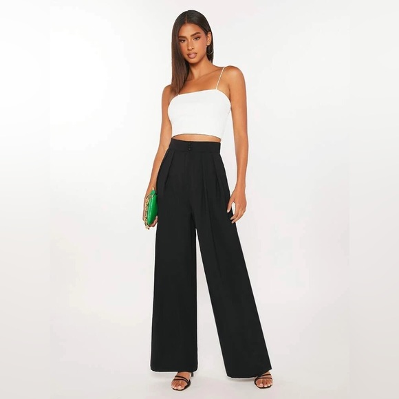 SHEIN Pants - SHEIN Tall High Waist Wide Leg Pants, Sz XL